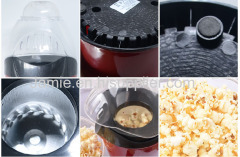 Injection plastic hot air circulation-less calories popcorn maker