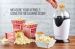 Injection plastic hot air circulation-less calories popcorn maker
