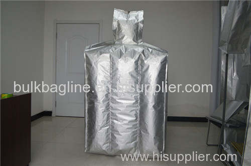 Baffle FIBC high barrier foil liner