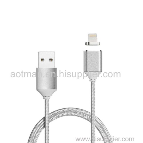 Newest fast charging micro usb nylon braided cable magnetic data cable for sale