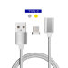 Newest fast charging magnetic cable android micro usb to type c nylon braided cable for sale
