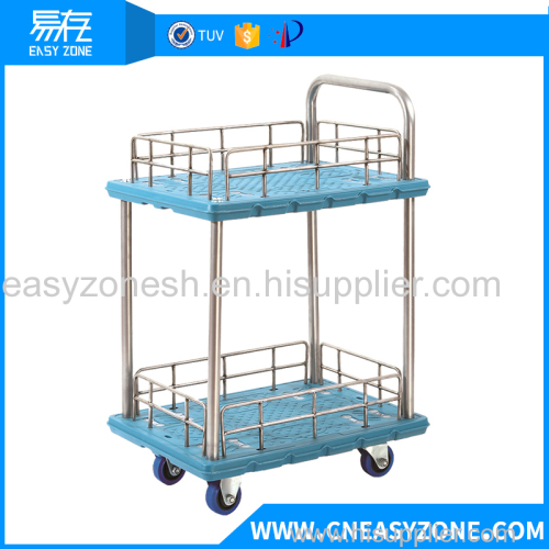 Easyzone 150kgs heavy duty industrial pull cart dolly cart