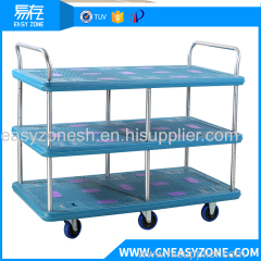 Easyzone 400kgs heavy duty industrial pull cart dolly cart