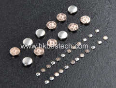 Bimetal electrical contact rivet