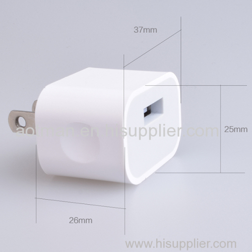 5 W power adapter usb phone charger 5v 1a power adapter from factory