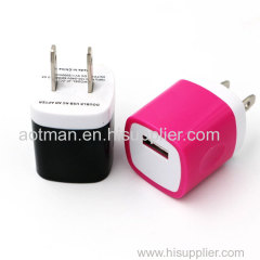 5.0V 1000mA usb travel adapter charger usb wall mount adapter