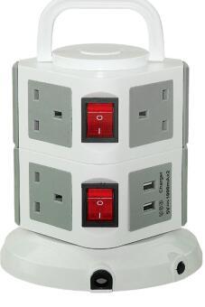 Plug socket extension adapter surge protector