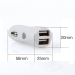 12v dc power adapter white 2 port usb car charger from Aotmanfactory