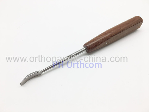 Periosteal Elevator with wood handle 190mm VET Small Size Small Animal Operation Veterinary Orthopedic Instrument