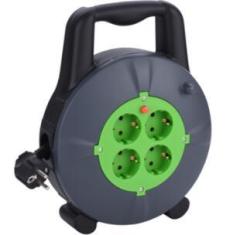 NEW cable drum 40M French/German Cable Reel with 4 socket-outlets with over-load protection and children