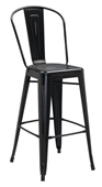 Tolix Bar Stool With High Back