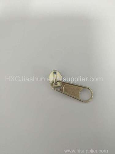 Fancy silver zipper slider pull for nylon zipper