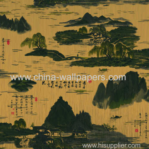 Wholesale gold foil wallpaper