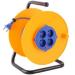 multiple electrical extension spring loaded mini cable reel with children protection