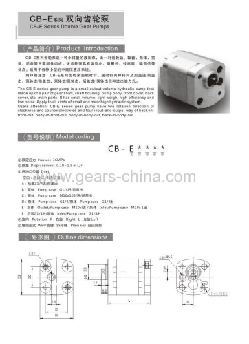 Gear pump for conveying lubrication pump