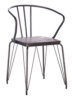New Metal Arm Chair With Wooden Seat