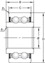 35BD210 automotive air-conditioning compressor bearings 35bd210 bearing nsk bearing