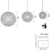 Modern hot sales ball LED pendant lamp for indoor