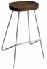 Bar Stool With Elm Wooden Seat
