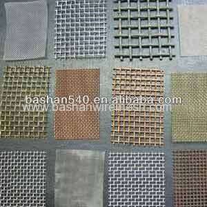 301/302/314/314L/316/316L/321 stainless steel crimped wire mesh and cooper wire mesh
