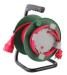 30m small german type cable reel electric socket hand hold 4 Outlets extension cable reel