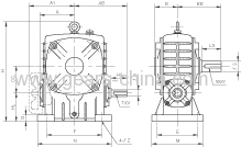 worm gearbox reducer gearbox for center pivot irrigation system