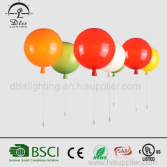 Energy saving colour ballon modern ceiling lamp for kid room