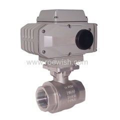 Electric DC24V AC220V Threaded Ends Motorized Ball Valve