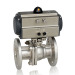 Double Acting Single Acting Pneumatic Flanged Ball Valve