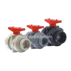 Motorized Actuated Double Union PVC Ball Valve