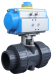 Pneumatic Actuated True Union PVC Plastic Ball Valve