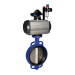 Double Acting Spring Return Pneumatic Wafer Butterfly Valve