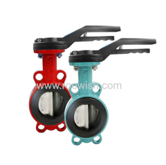 Double Acting Spring Return Pneumatic Wafer Butterfly Valve