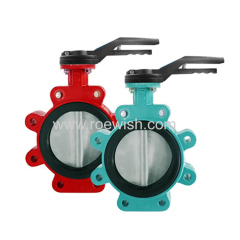 Double Acting Spring Return Pneumatic Wafer Butterfly Valve