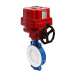 Electric AC220V DC24V Motorized Wafer Butterfly Valve