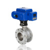 Electric AC220V DC24V 4-20mA Motorized Flanged Butterfly Valve