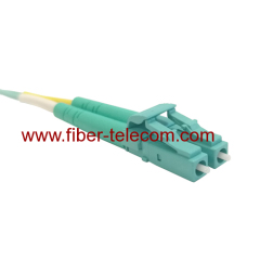 LC to LC OM3 Duplex Fiber Optical Patch Cable 1M
