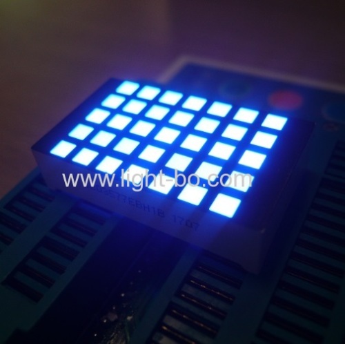 Ultra bright blue 3mm 5*7 sqaure dot matrix led display row cathode column anode for elevator floor indicator