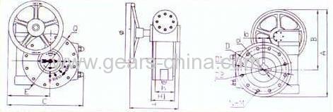 high quality and cheapest price synchronize worm gear screw jack flange mounted for platform lift