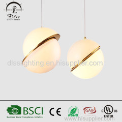 Modern acrylic iron energy saving ball hanging lamp for decorate room