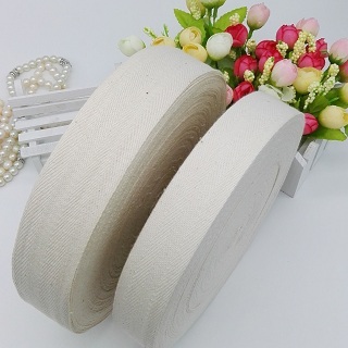 Factory supply 100% full cotton webbing