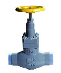 T type cast steel straight welding stop valve