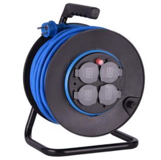 Italy series cable reel 20M universal 4 outlet socket cable reel