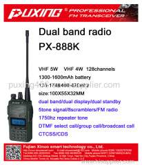 Dual band radio PuXing-888K