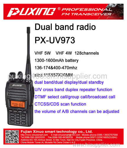 PuXing-UV973 dual band radio