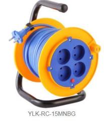 Large 50m cable reel Swiss extension cable on plastic reel with CE S+ certificate for Switzerland European market