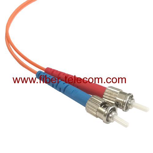 ST to ST Multi Mode Duplex Fiber Optical Patch Cable 1M