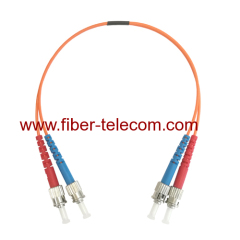 ST to ST Multi Mode Duplex Fiber Optical Patch Cable 1M