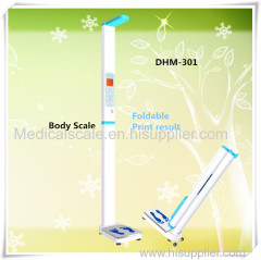 Folding Height and weight measurement instrument with print out