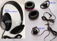 Conference stereo headphone lightweight headphone meeting headphone earpiece